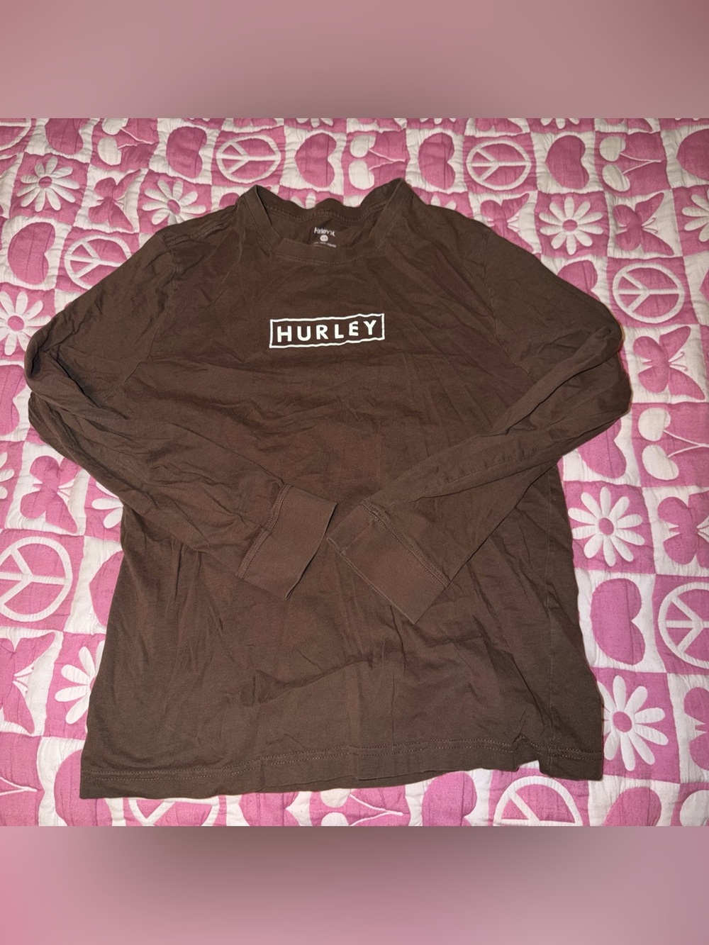 Hurley Brown Long Sleeve Tee